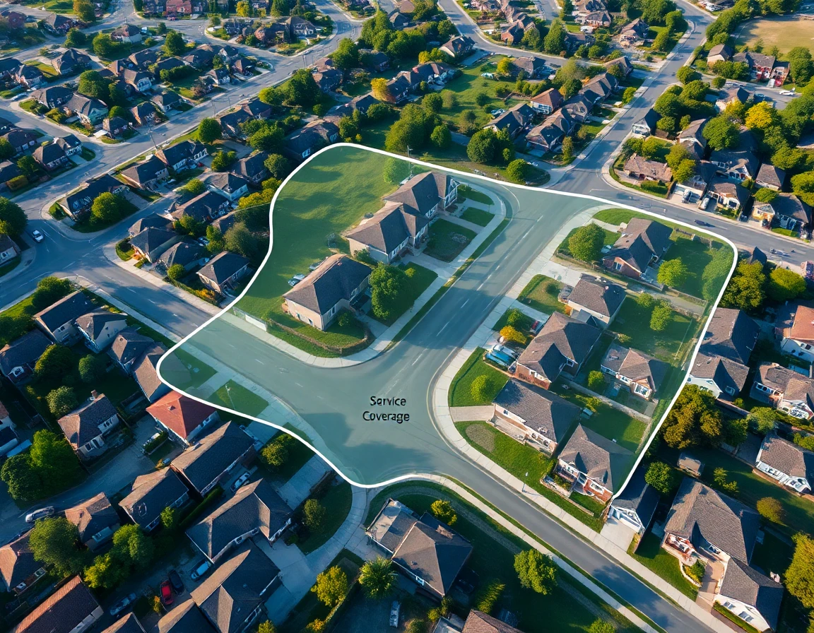 Roofing Service Areas Map
